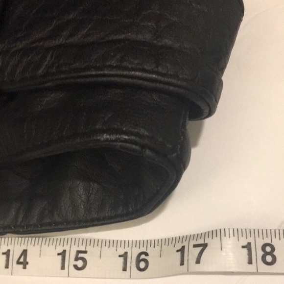 Women’s Protech Black Moto Motorcycle BOMBER Leather Jacket Medium VGUC Unique - Picture 11 of 13